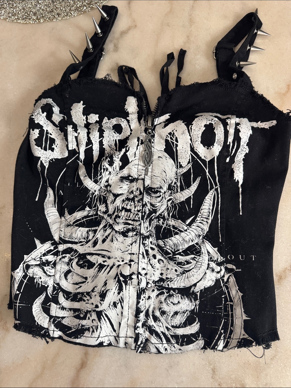Dollskill x slipknot corset top med